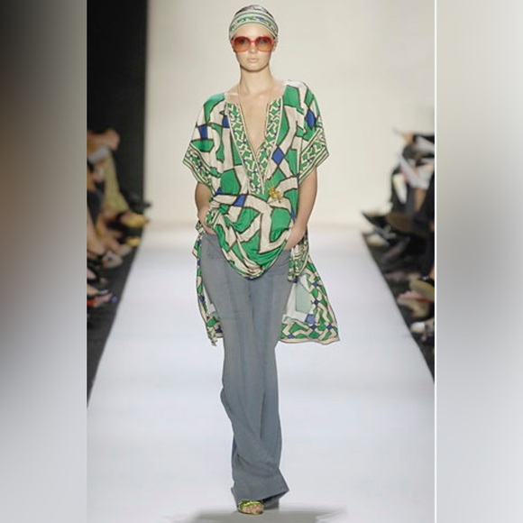 Diane Von Furstenberg Tuvallu Silk blend Geometric Mini Dress - Picture 2 of 12